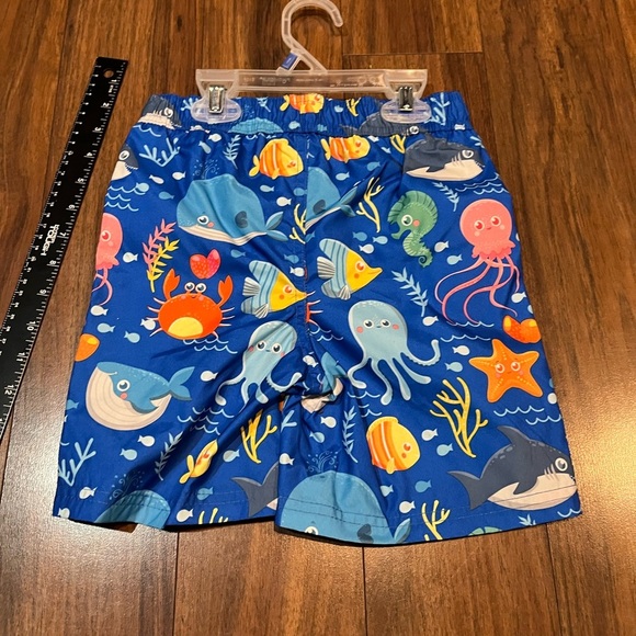 Swiggles Blue Sea Life Kids Shorts - Picture 2 of 5